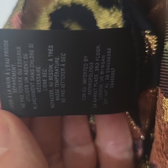 “HD IN PARIS” ANTHROPOLOGIE Metallic Jacquard Top 4 - Picture 8 of 9